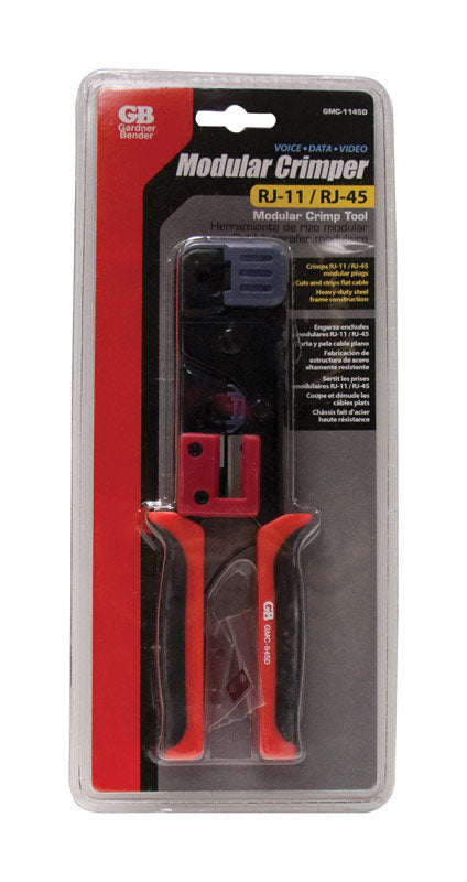 Gardner Bender 2.25 in. Telephone Crimp Modular Plug Tool Assorted 1 pk