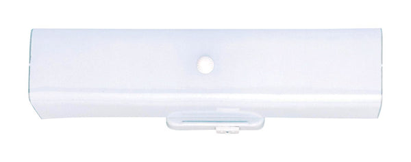 Westinghouse White 2 lights Incandescent Bathroom Channel Fixture Wall Mount 6640300