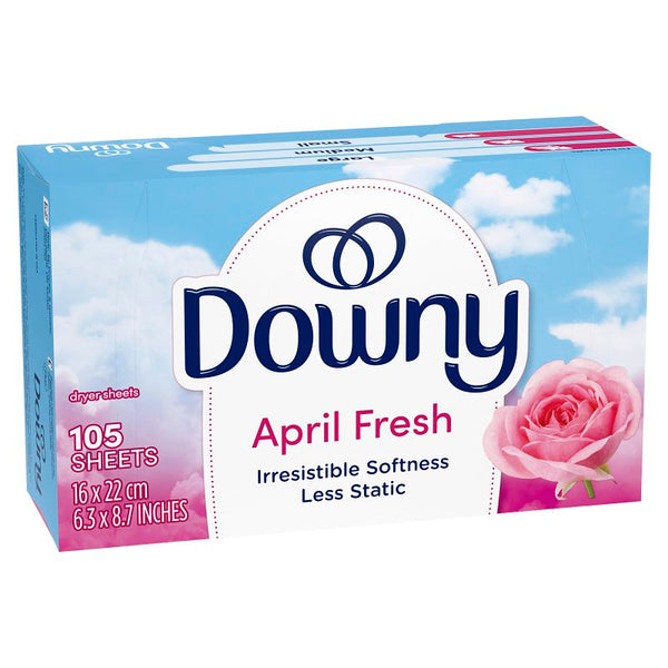 Downy Fabric Softener Dryer Sheets, April Fresh, 105 count 82386