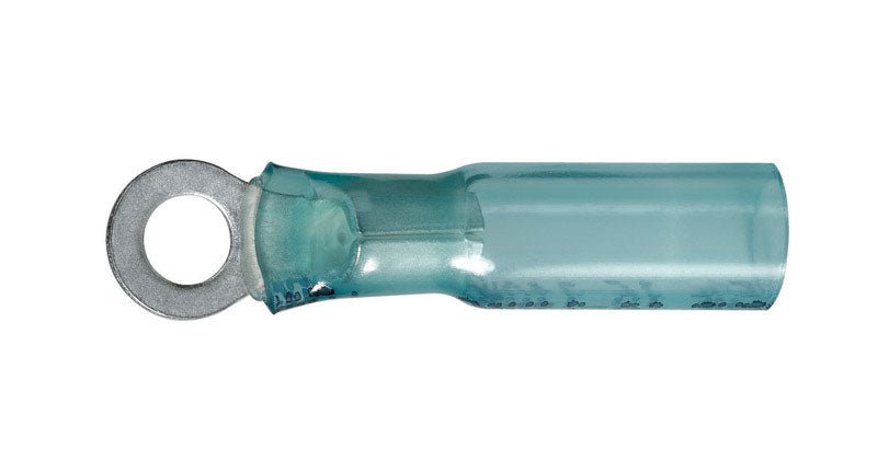 Gb Ring Terminal 16-14 Awg Nylon Insulation Tin Plated Copper Blue 3 / Clamshell