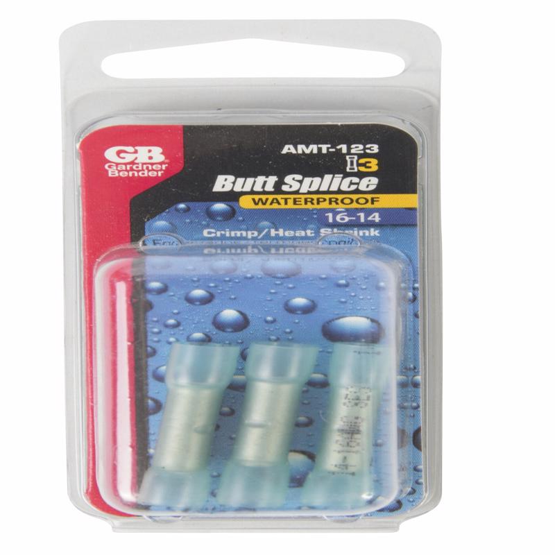 GB Gardner Bender AMT-123 16-14 Gauge Butt Splice Wire Terminals 3 Count