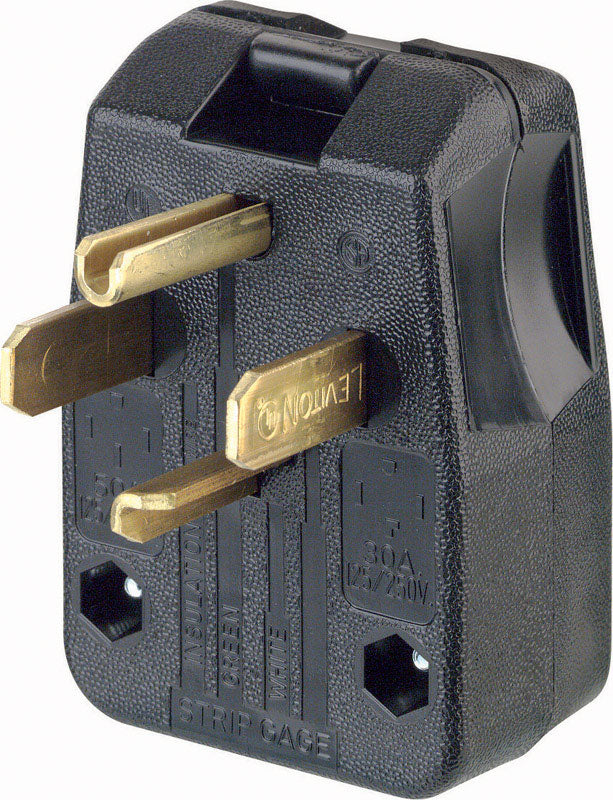 Leviton 275-E EB Angle Plug 30A-125/250V, 50A125/250V