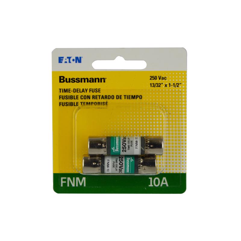 Bussman BP/FNM-10 10 Amp 13/32" X 1-1/2" 250Vac Time Delay Supplemental Fuse