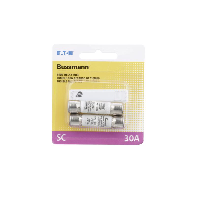 Bussmann BP/SC-30 30 Amp Time-Delay Class G Melamine Tube, 600V UL Listed (Pack of 2)
