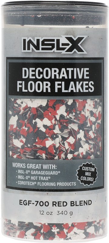 INSL-X Decorative Floor Flakes, 12 oz, Red