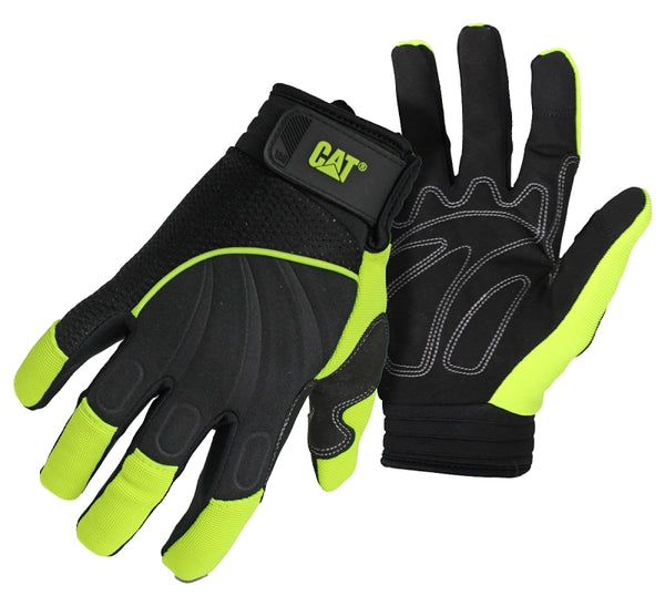 CAT Merchandise Men's Big Boys' Glove, Black/Yellow, X-Large CAT012224X