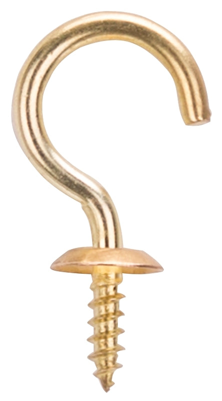 MINTCRAFT LR394 Cup Hook, 1-1/4-Inch, Solid Brass