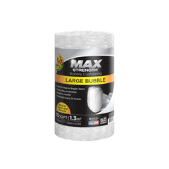 Duck Max Strength Bubble Cushioning Wrap for Moving & Shipping, 15 FT, Large Bubble Packing Wrap for Heavy Duty Protection Packaging Boxes, Clear Bubble Roll Moving Supplies, Perforated Every 12 IN 1304499