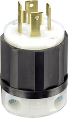Leviton 02711-0CS Locking Plug, Black/White