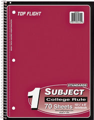 Top Flight 1-Subject Notebook, College Rule 4510821