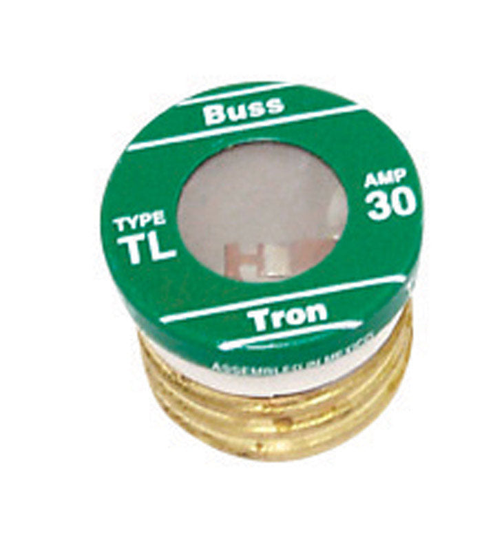 Bussmann TL-30PK4 30 Amp Time Delay, Loaded Link Edison Base Plug Fuse, 125V UL Listed, 4-Pack