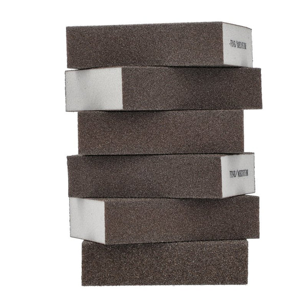 Norton Abrasives - St. Gobain Double-Sided Sanding Sponges, 6-Pack 02081