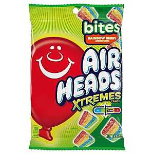 AirHeads Xtremes Bites Rainbow Berry Peg Bag, Party, 6 Ounce