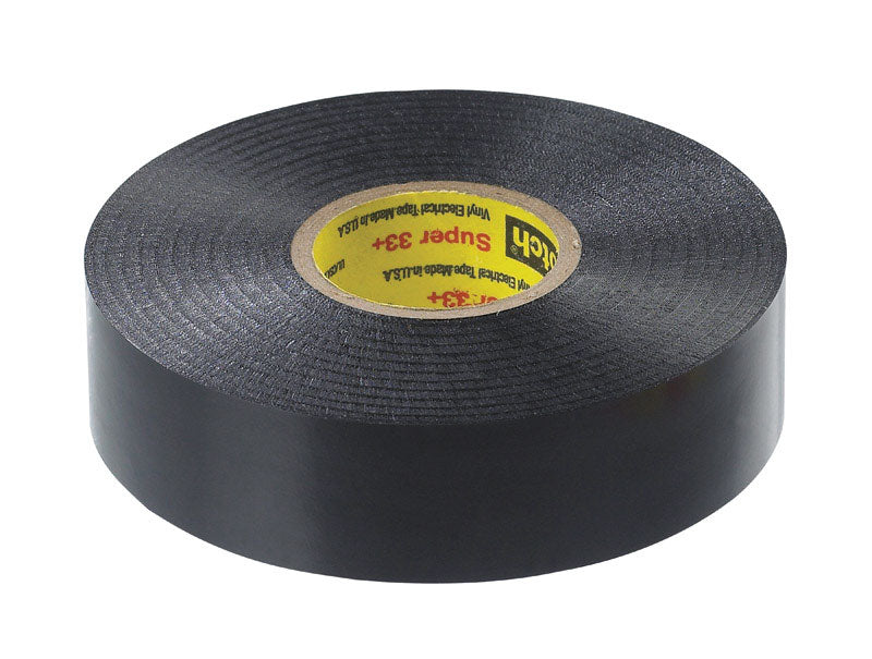 3M Safety Scotch Super 33+ Vinyl Electrical Tape, 3/4 in x 66 ft, Black 6132-BA-100