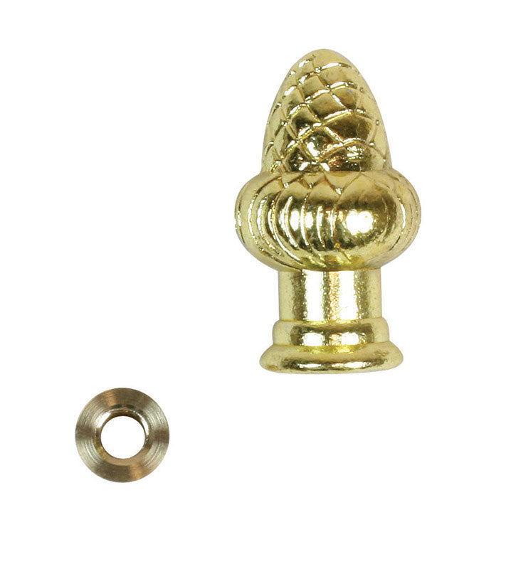 Jandorf Finial Acorn Reducer 1/8 In. Brs Finish