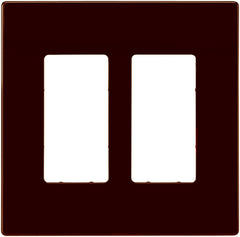 EATON PJS262RB-SP-L Designer 2-Gang Screwless Wallplate, Oil Rubbed Bronze