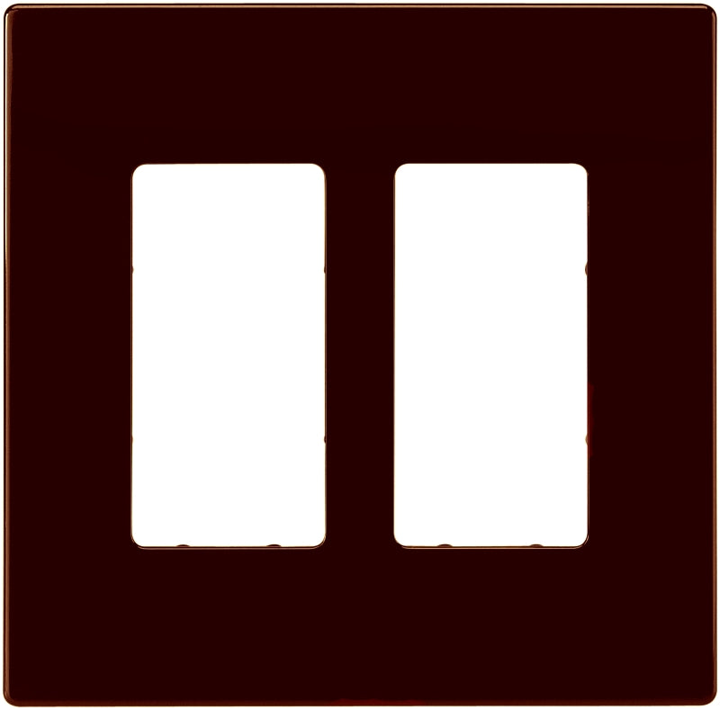 EATON PJS262RB-SP-L Designer 2-Gang Screwless Wallplate, Oil Rubbed Bronze