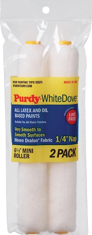 Purdy 140605060 Wire Mini Roller Replacements White Dove, 2 packm 6-1/2 inch x 1/4 inch 14G605060