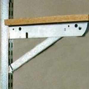 Knape & Vogt John Sterling Fast Mount 300-Pound Capacity 10".25,4cm Shelf Bracket #BK-0103-11