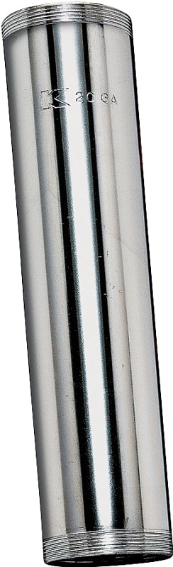 Plumb Pak PP10CP Extension Tube, 1-1/4 in Dia X 6 in L, Threaded Both Ends, 20 Ga, Chrome Plated