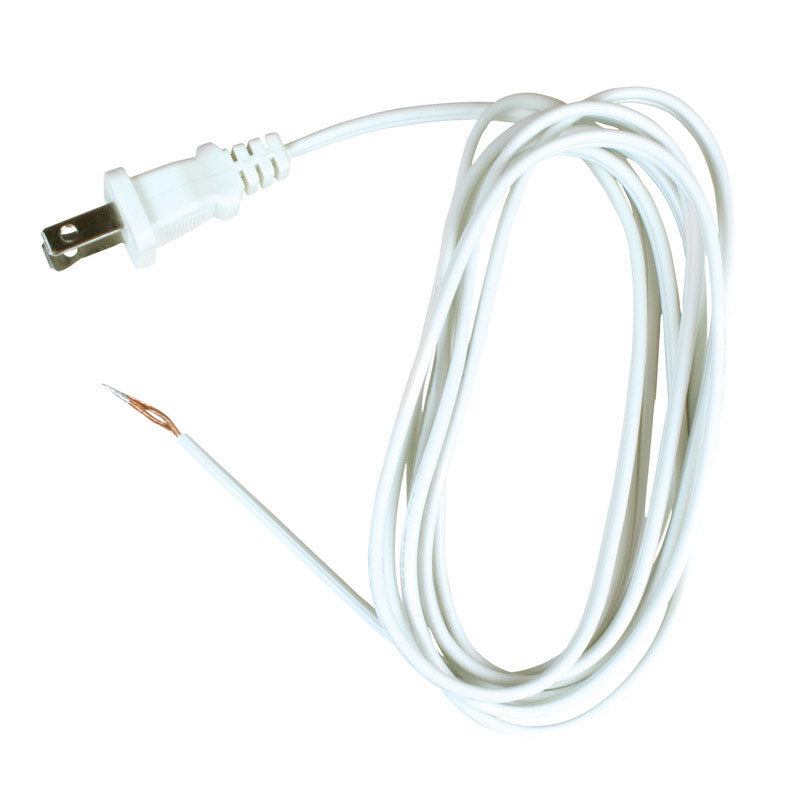 Cord Lamp 18-2/Spt-1 8ft White