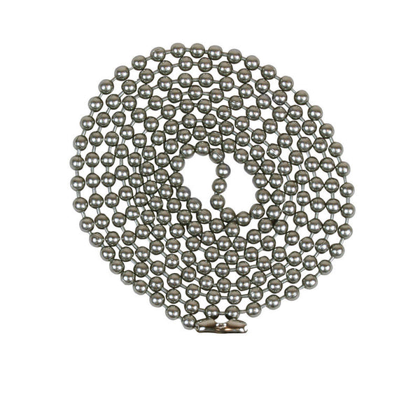 Orrco 60324 Beaded Chain Silver Brushed Pewter