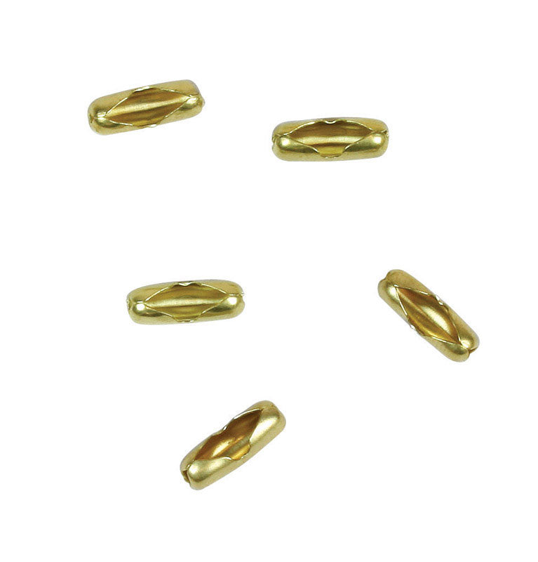 Jandorf 60353 Lamp Pull Chain Connector, Brass, 6, 5-Pk. - Quantity 6