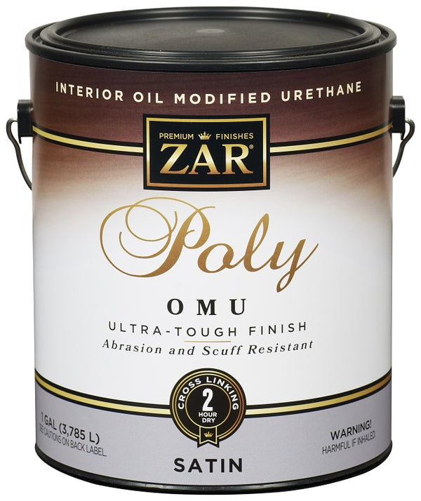 UGL, 1 Gallon, Satin 36213 Zar Waterborne Oil Modified Polyurethane Interior