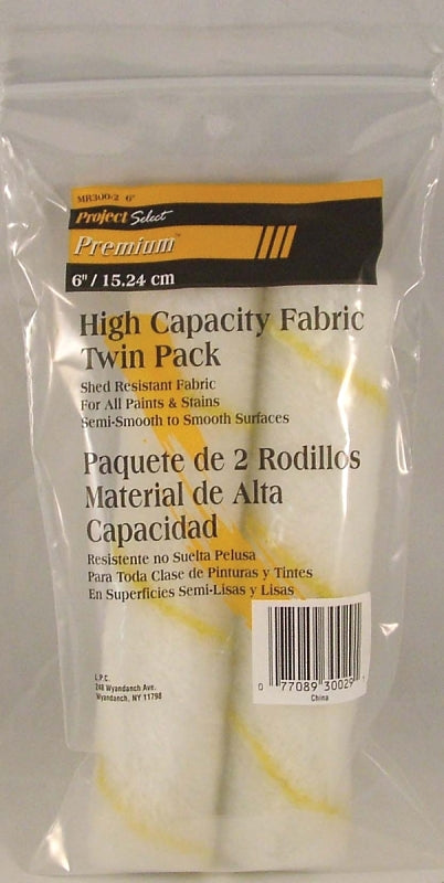 Linzer MR 300-2 0600 Mr300-2-6 Mini Roller, 3/8 in Nap, 6 in L, Woven Fabric Cover, quot x 6&quot