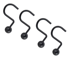 Simple Spaces SD-CBH-BK Shower Curtain Hook Black
