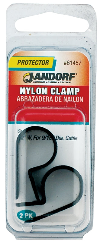 Jandorf Clamp Nylon Blk 1/2x9/16 61457