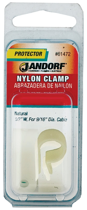 Clamp Nylon Nat 1/2x9/16