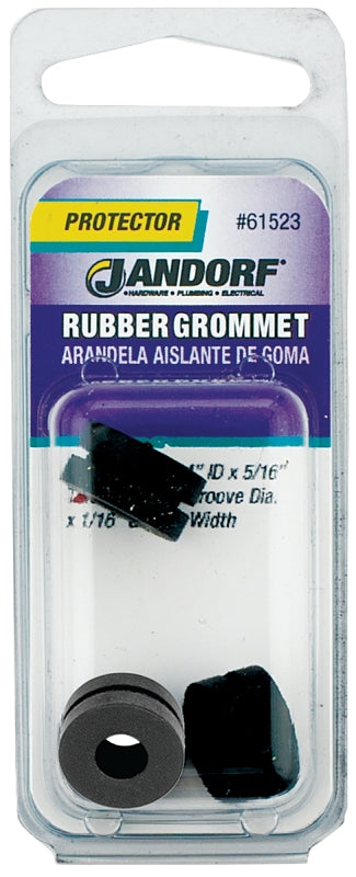 Jandorf Grommet 5/8od X 5/16t Black Rubber 61523