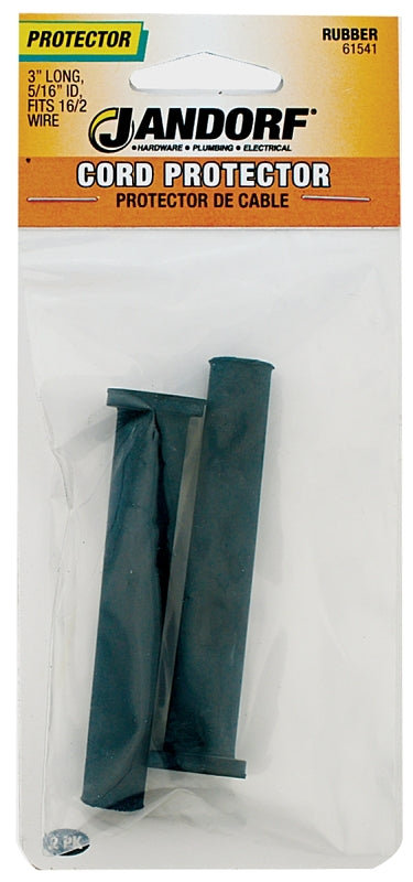 Jandorf Cord Prtctr Rub3x5/16id Black Rubber 61541