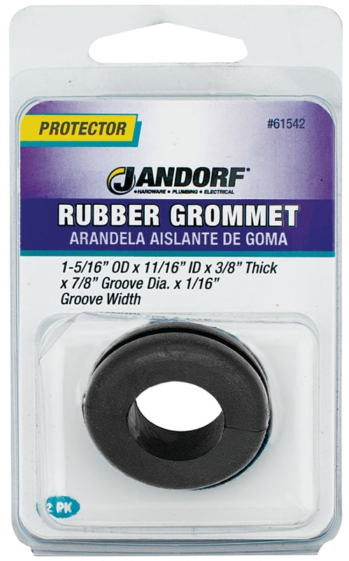 JANDORF Specialty Hardware 61542 Grommet, Black