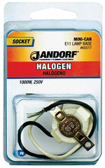 Jandorf 60517 Halogen Mini Socket, White