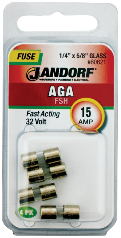 Jandorf Specialty Hardw Fuse Aga 15A Fast Acting 60621
