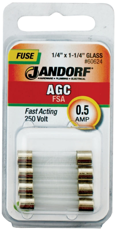 Jandorf Specialty Hardw Fuse Agc .5A Fast Acting 60624