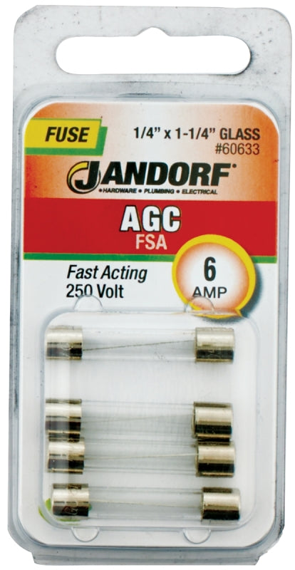 Jandorf Specialty Hardw Fuse Agc 6A Fast Acting 60633