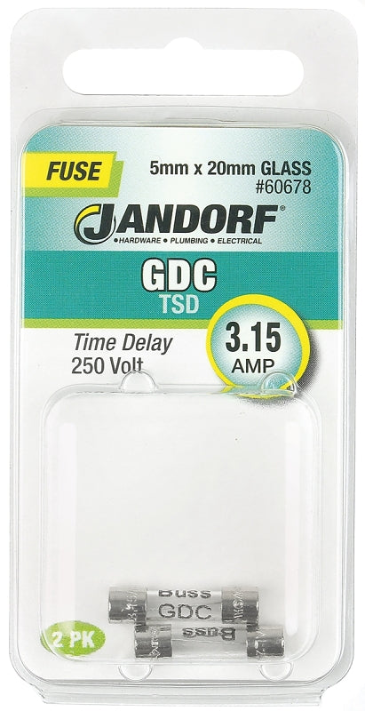 Jandorf Specialty Hardw Fuse Gdc 3.15A Time Delay 60678