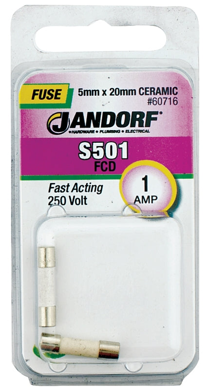 Jandorf Specialty Hardw Fuse S501 1A Fast Acting 60716