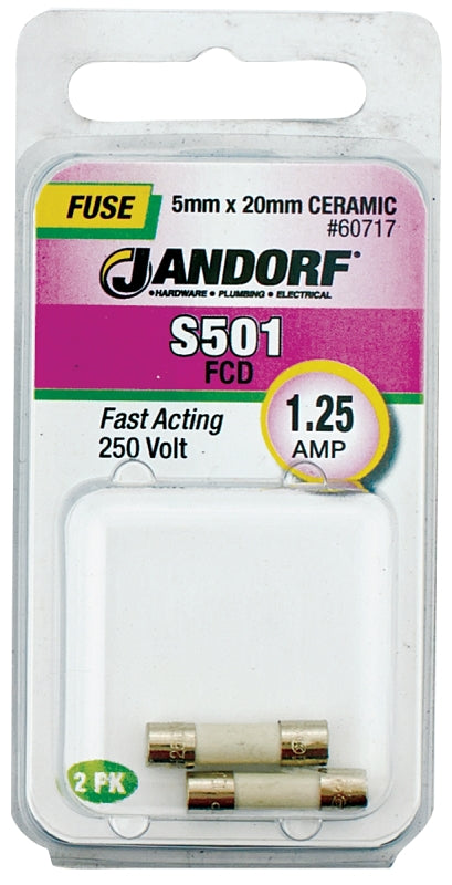 Jandorf Fuse S501 1.25a Fast Act 60717