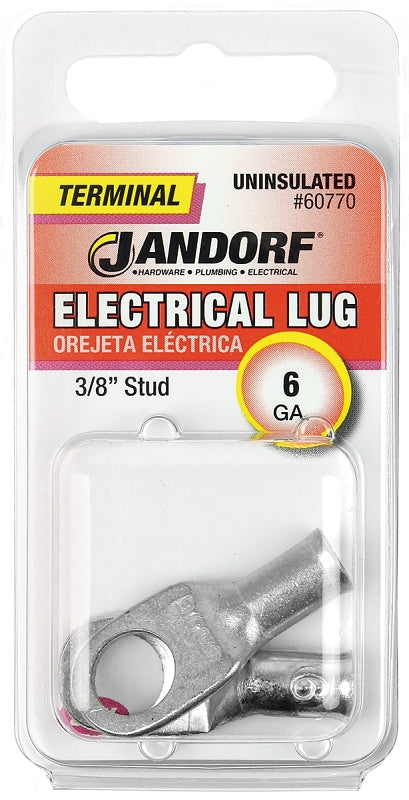 Jandorf Specialty Hardw Terminal Elec Lug 6Un 3/8 60770