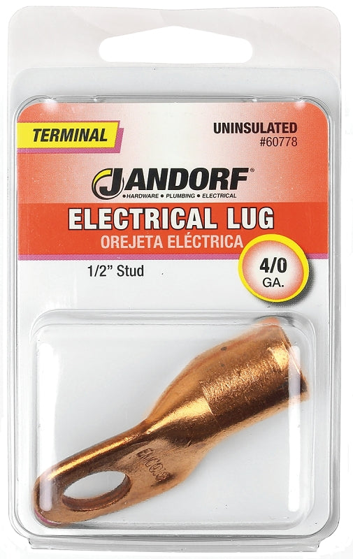 Jandorf Specialty Hardw Terminal Elec Lug 4/0 Un 1/2In 60778