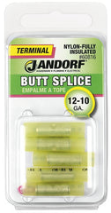 Jandorf 60816 butt splice connector, Yellow