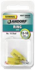 Jandorf 60829 Ring Terminal, Yellow