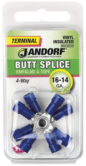 Jandorf 60859 Butt Splice Connector, Blue