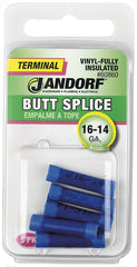 Jandorf 60860 butt splice connector, Blue