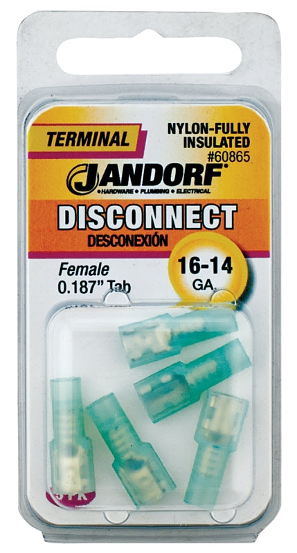 Jandorf Specialty Hardw Term Disc F Nyl Insul .187 Tab 60865