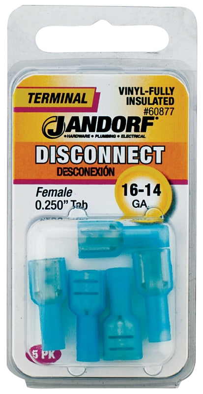 Jandorf Specialty Hardw Term Disc Fem Vnyl Insul .25Tb 60877